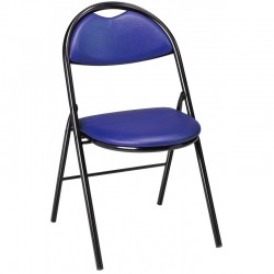 Chaise pliante bleu marine