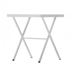69 x 69 cm - Table de bistro carrée blanche