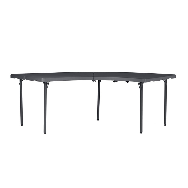 Belle table polypro quart de cercle