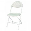 chaise pliante polypro blanche