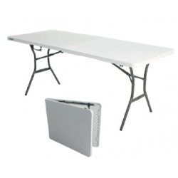 183 x 76 cm - Table polypro plateau pliant en 2