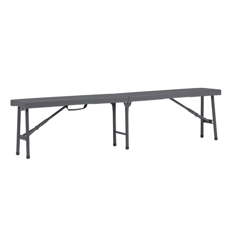 Banc pliant collectivité gris 184 cm