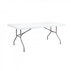 244 x 76 cm - Table pliante en polypro rectangle